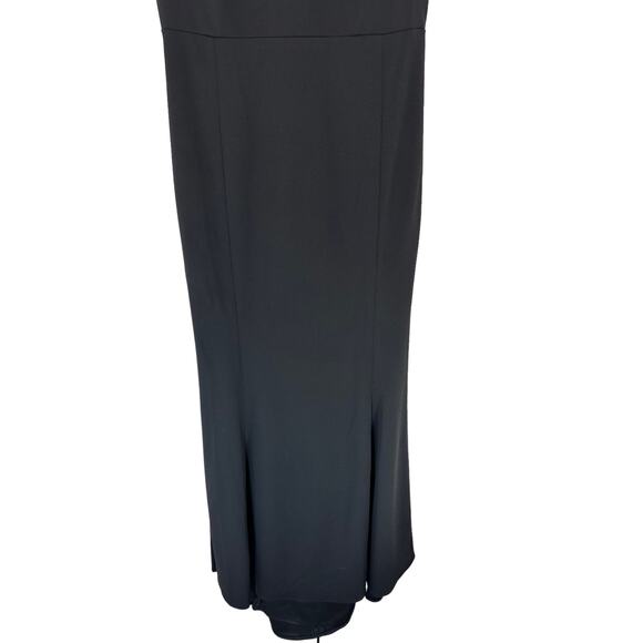 WATTERS Bridesmaid Formal Wedding Black Open Back Parker Maxi Gown Size 12 - Picture 7 of 13